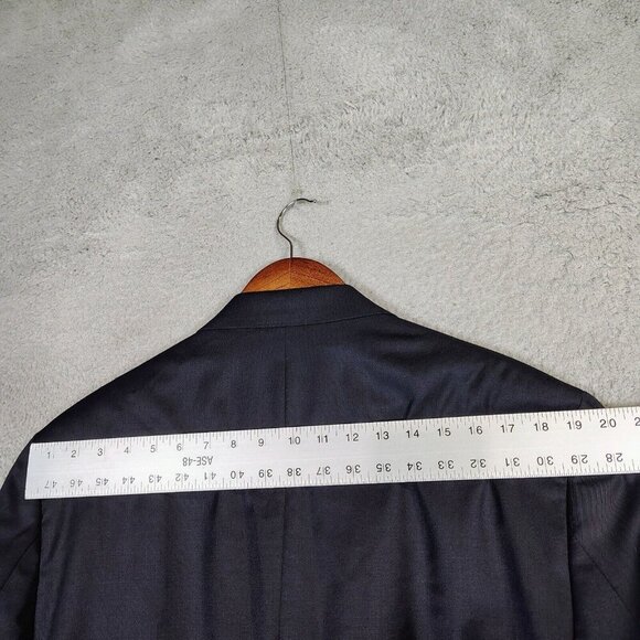 Chaps Blazer Men's 42 Long Navy 100% Wool Gold Sport Coat Suit Jacket Career NWT - Picture 15 of 16